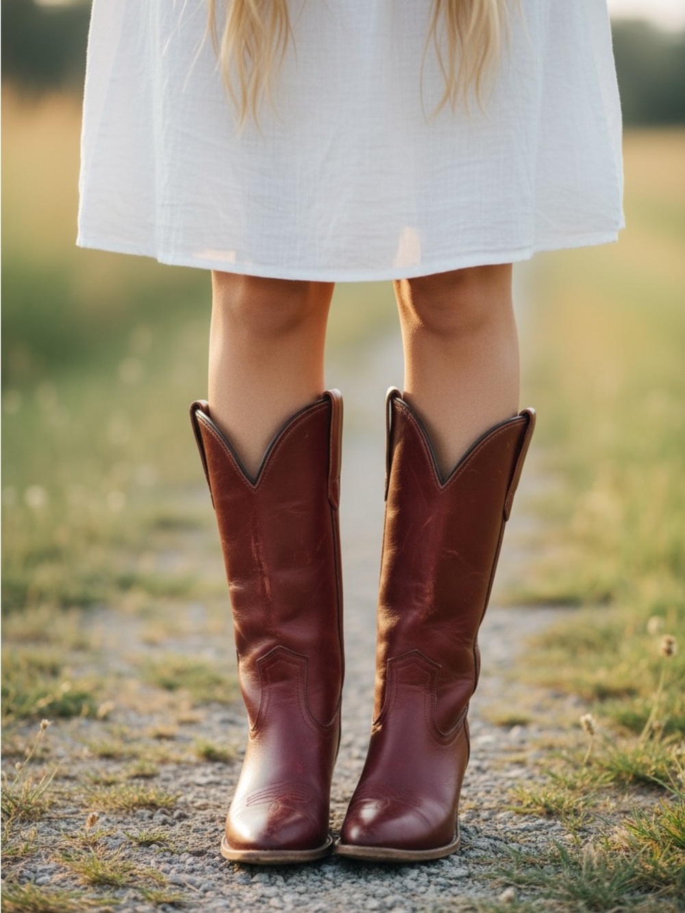 1990’s Frye Vintage Leather Pull On Red Cognac Heeled Cowboy Western Cute Bootie - Picture 5 of 14